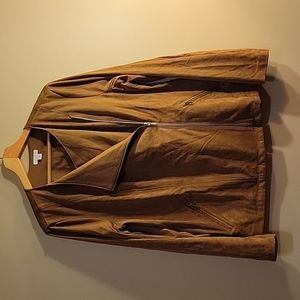J.Jill faux suede moto jacket size medium
